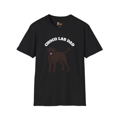 Dog Dad T-Shirt - Chocolate Lab Design