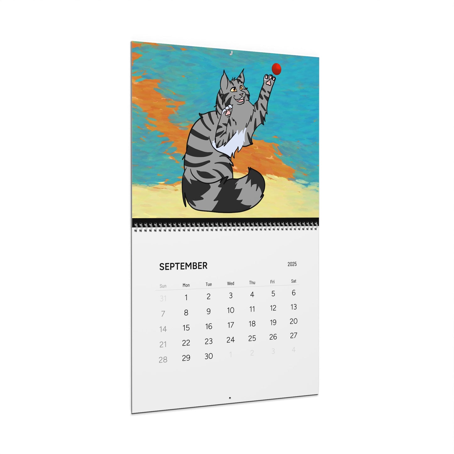 Cat Wall Calendar 2025