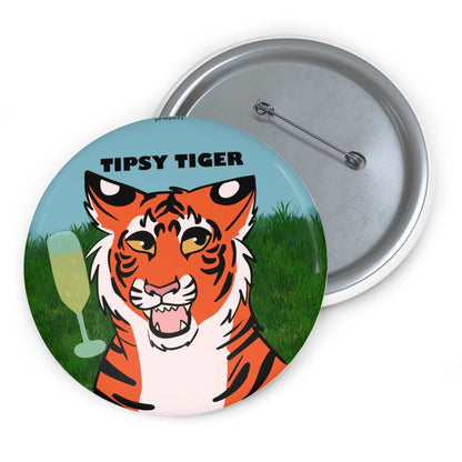 Tipsy Tiger Button