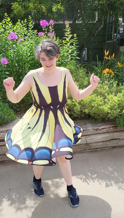 Tiger Swallowtail Butterfly Dress