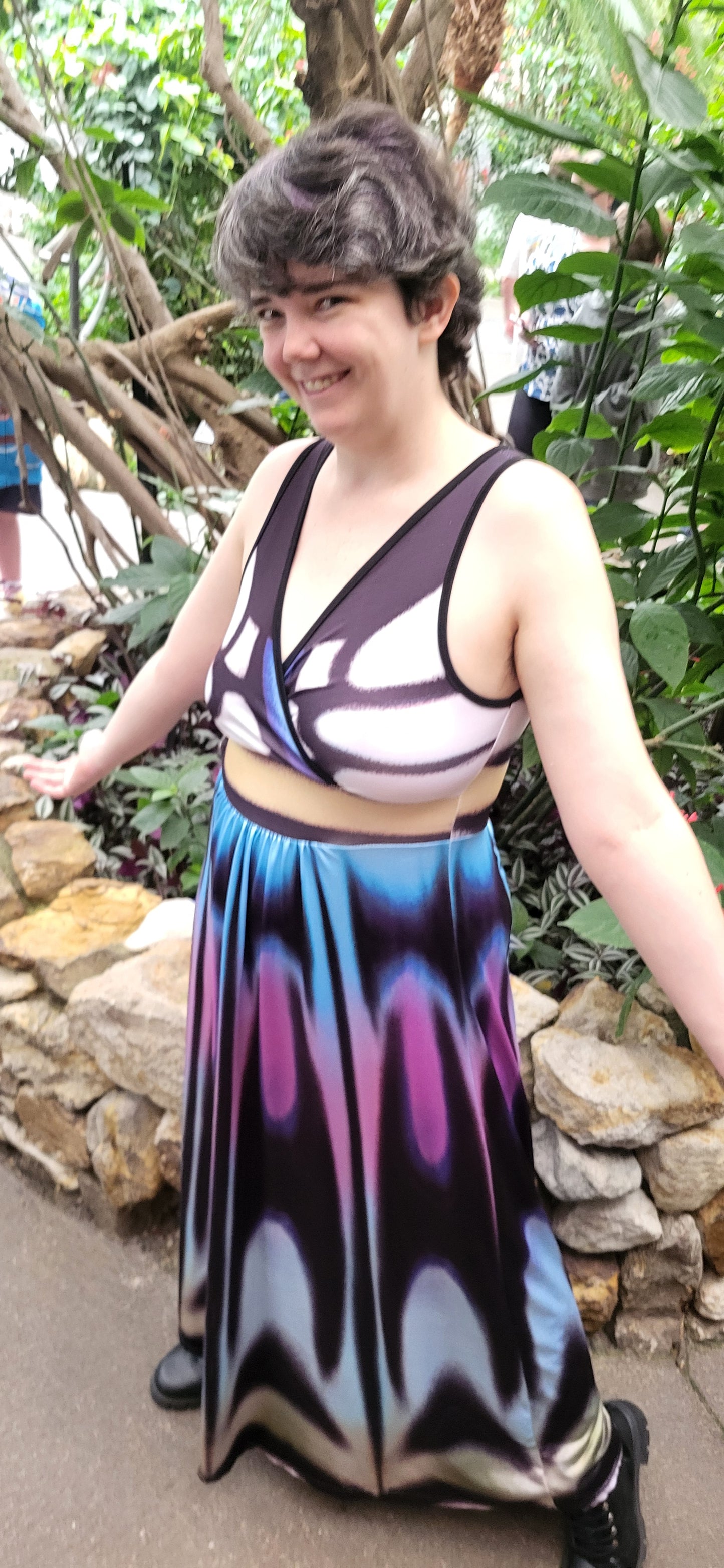 Clipper butterfly Dress- Sleeveless Maxi Dress