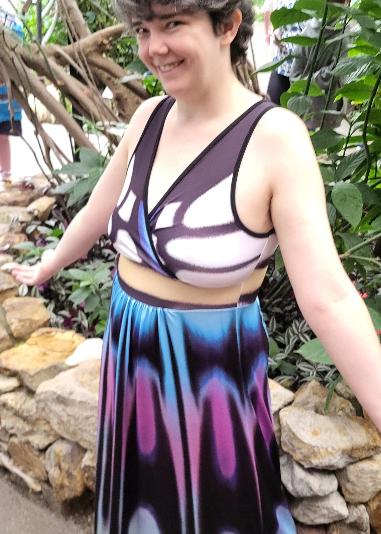 Clipper butterfly Dress- Sleeveless Maxi Dress