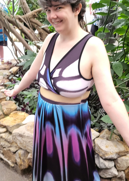 Clipper butterfly Dress- Sleeveless Maxi Dress