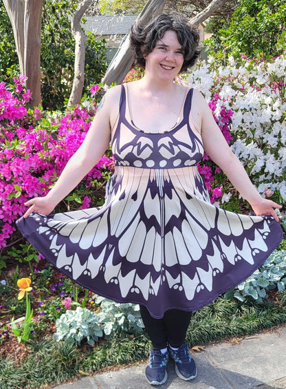 White Tree Nymph Sleeveless Skater Dress