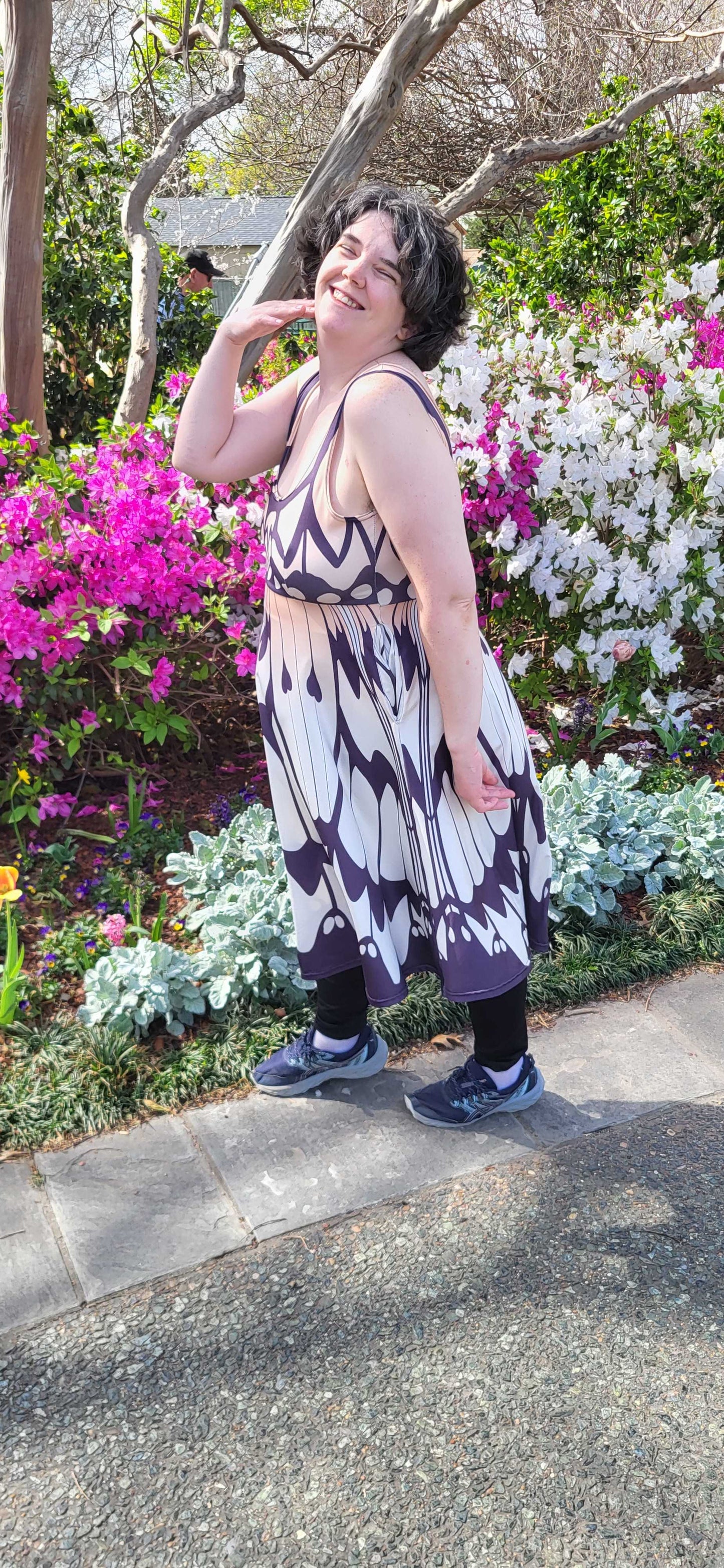 White Tree Nymph Sleeveless Skater Dress