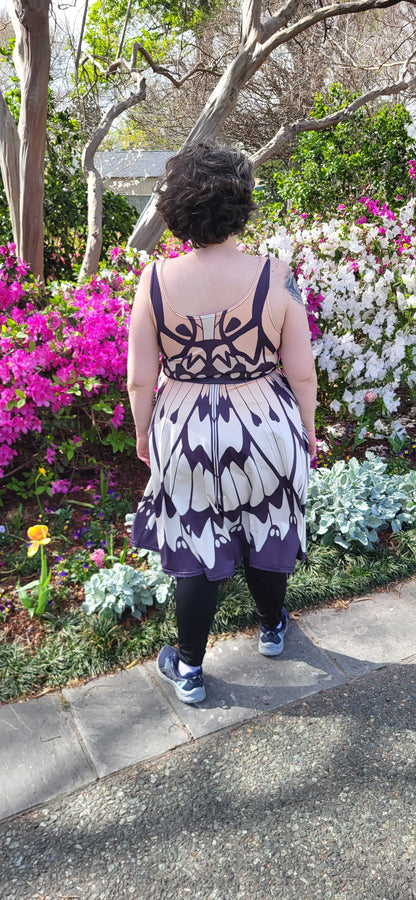 White Tree Nymph Sleeveless Skater Dress
