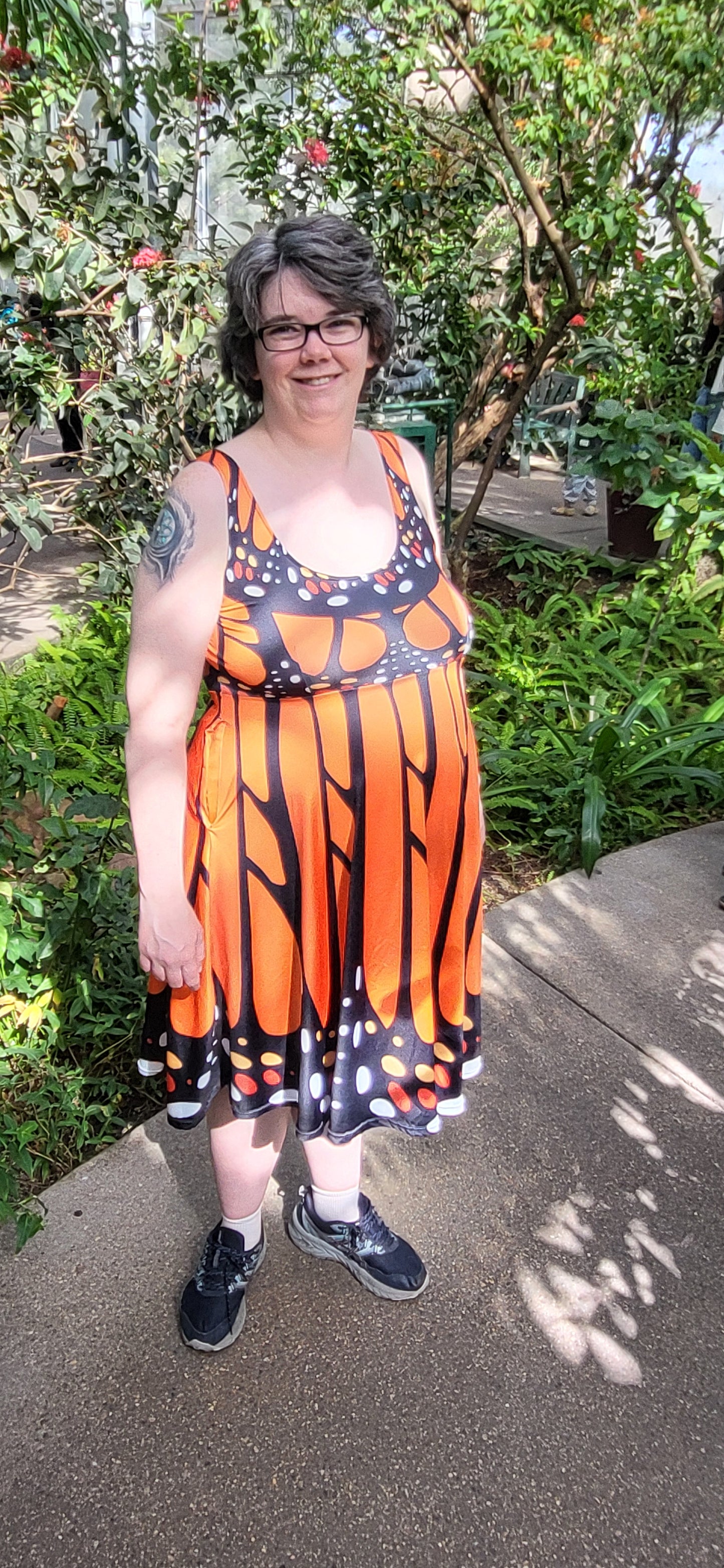 Monarch Butterfly dress- Sleeveless Skater dress