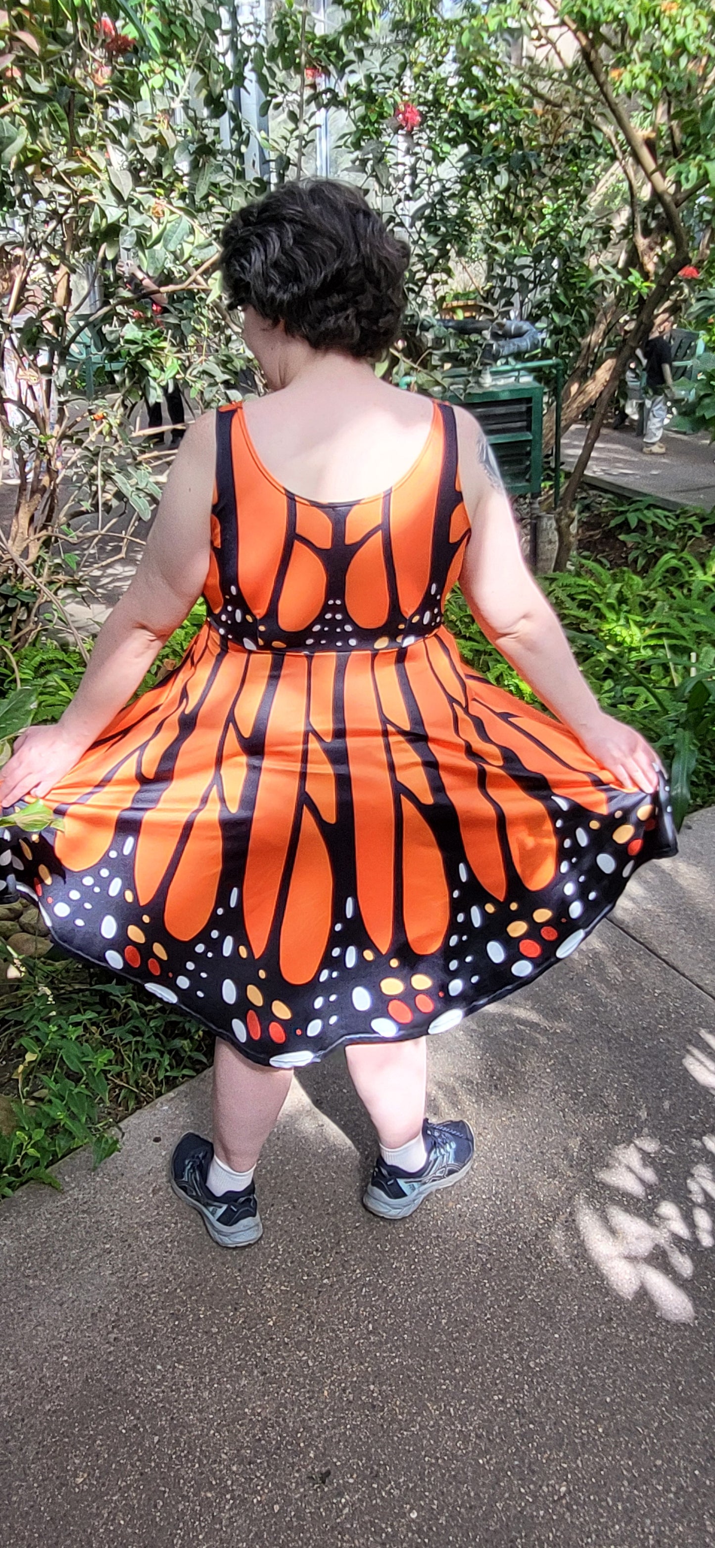 Monarch Butterfly dress- Sleeveless Skater dress