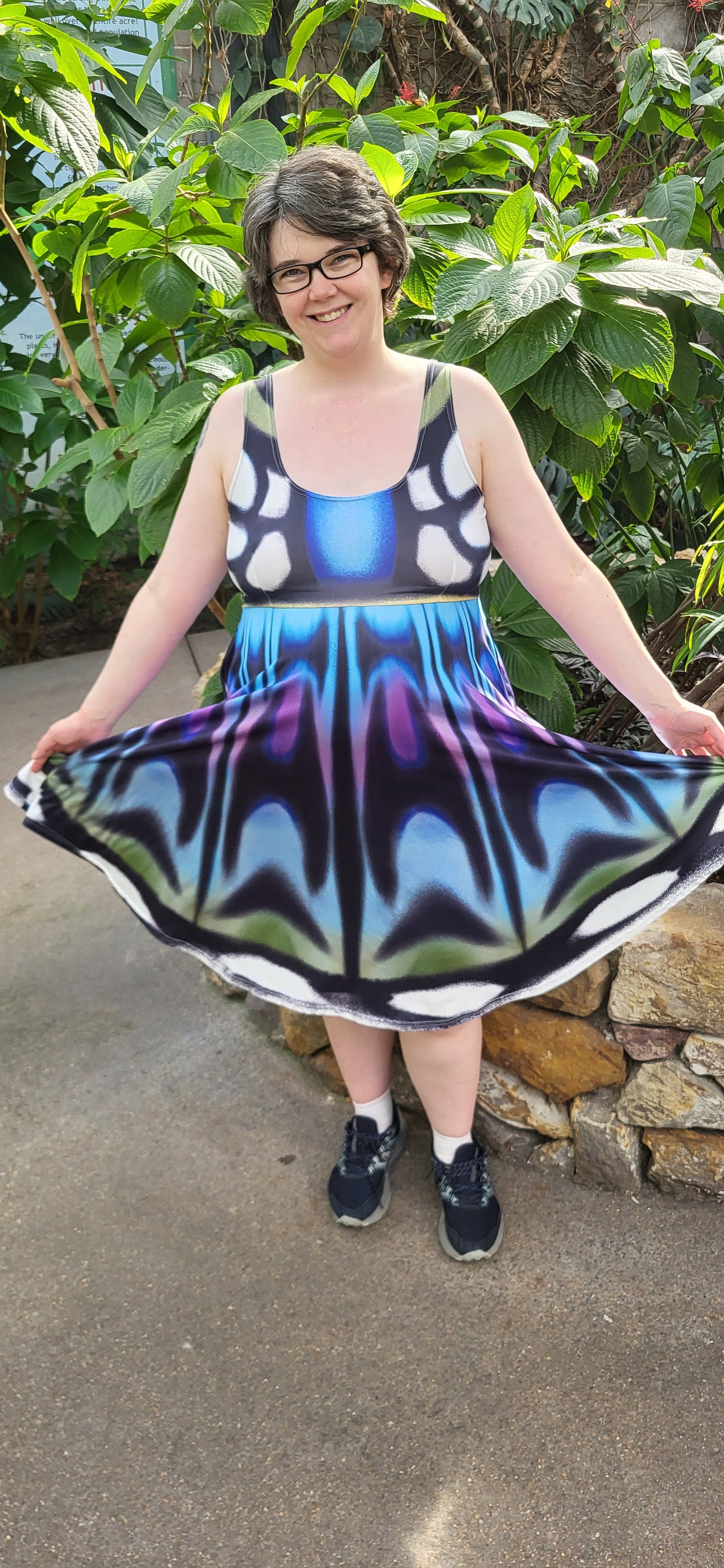 Clipper Butterfly Sleeveless Skater Dress