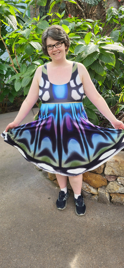 Clipper Butterfly Sleeveless Skater Dress
