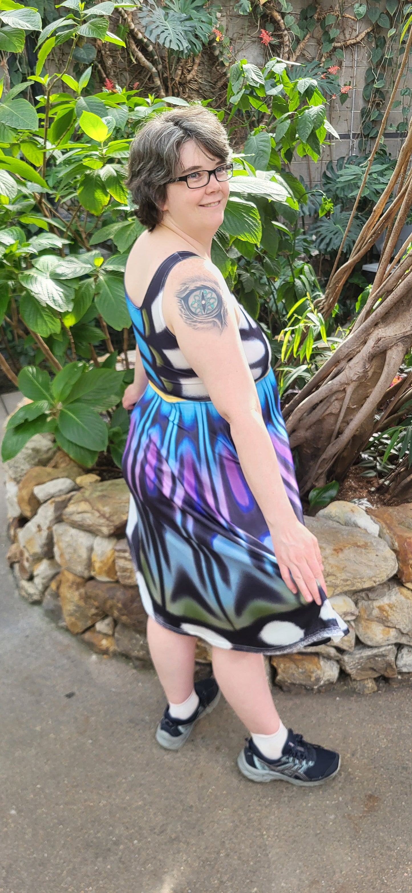 Clipper Butterfly Sleeveless Skater Dress