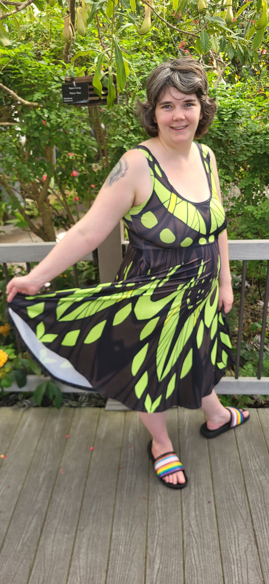 Malachite Butterfly Dress