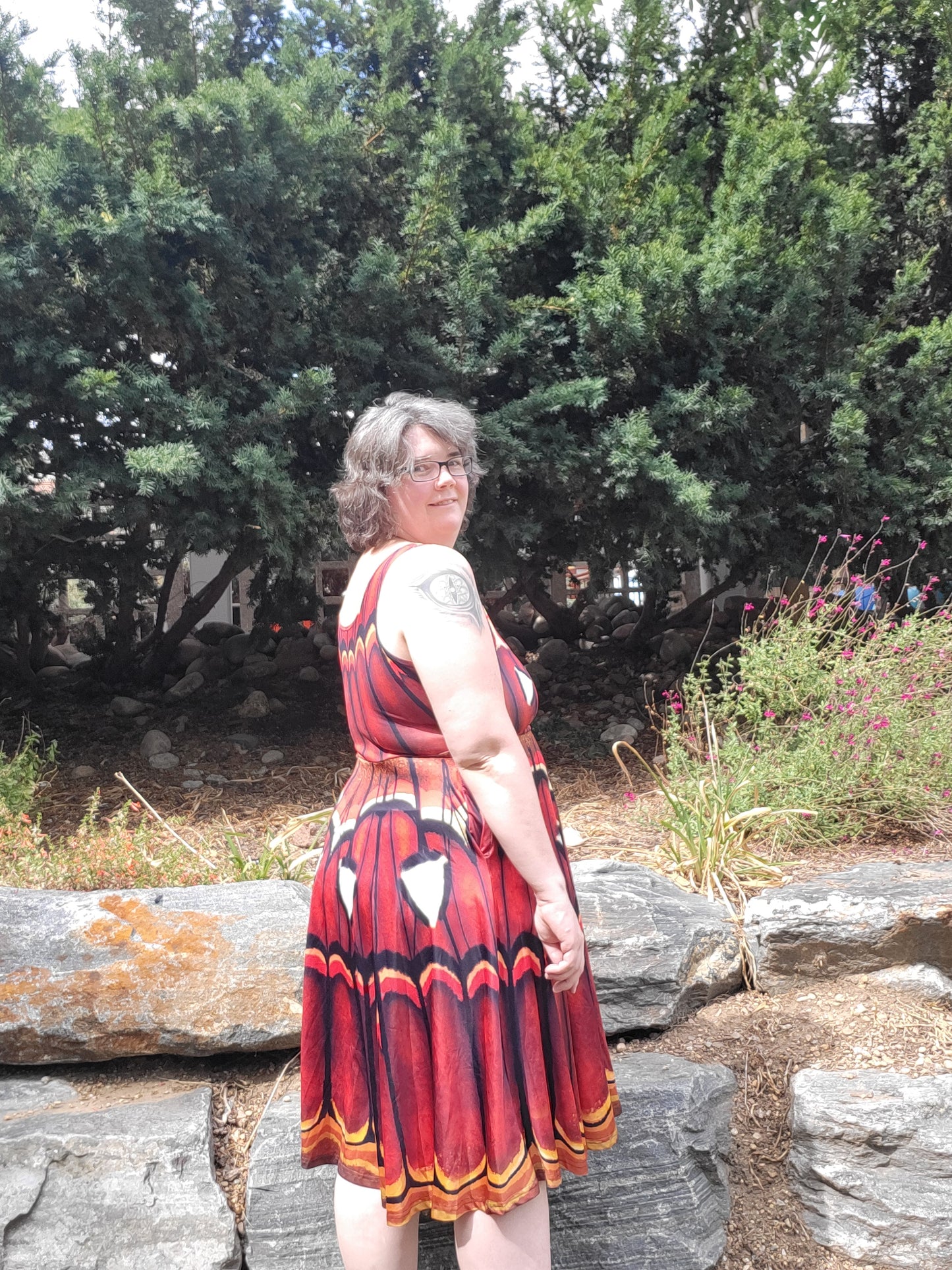 Atlas Moth dress- Russet