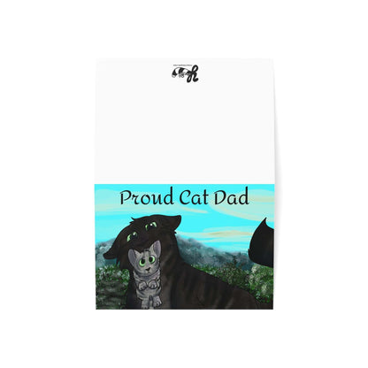 Happy Father's Day Card- Cat Dad Design