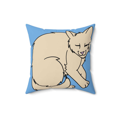 Cat pillow white
