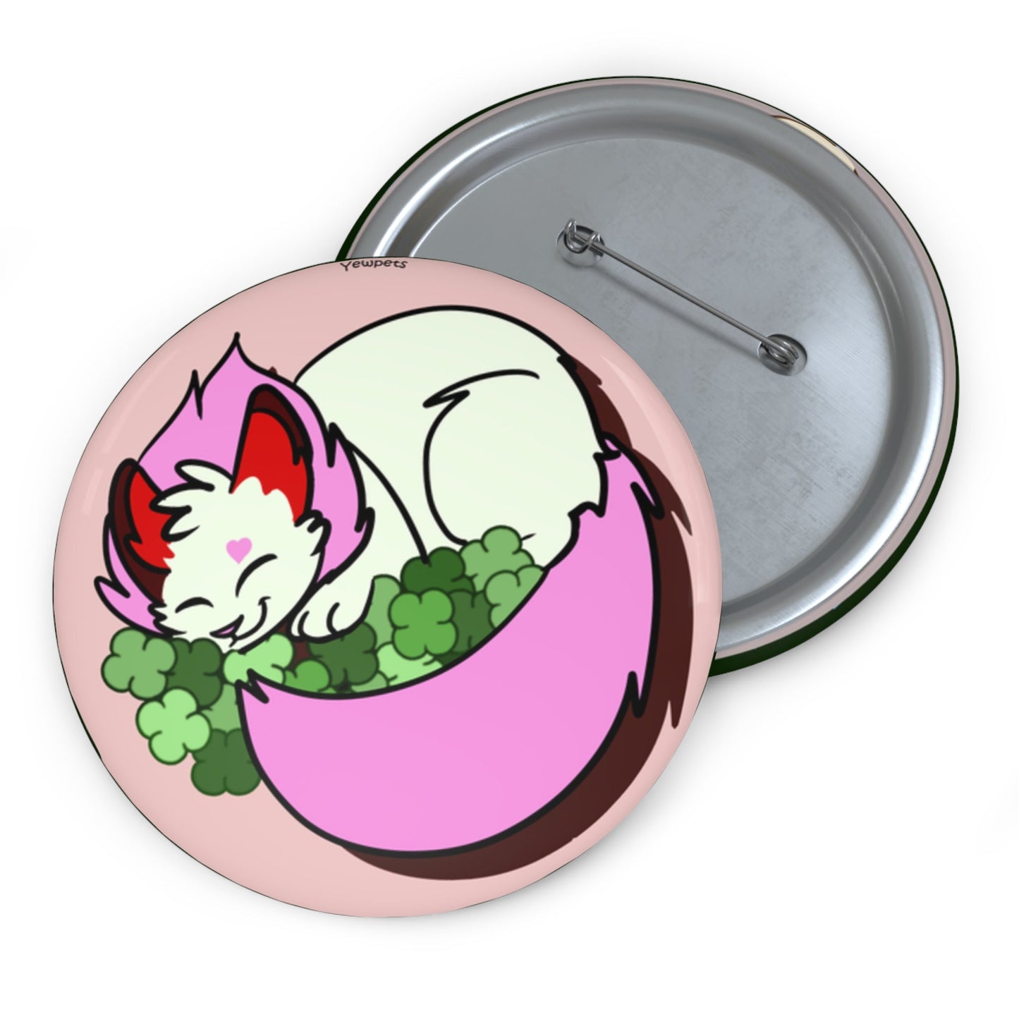 Hearts and Clovers Pinback Button -