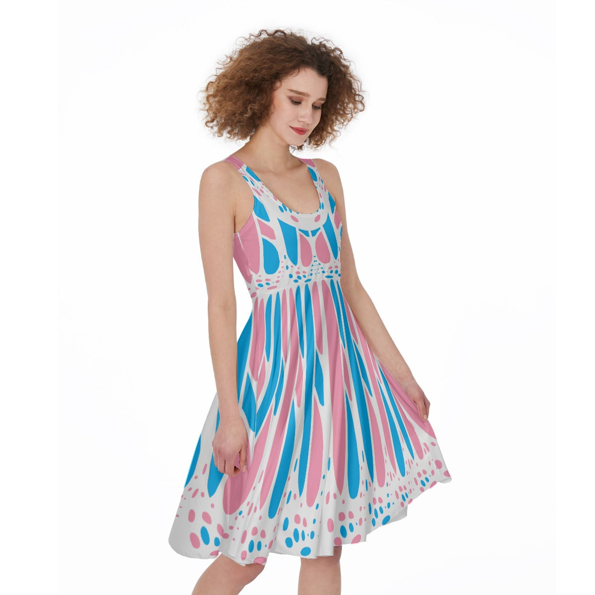 Transgender pride dress- skater dress