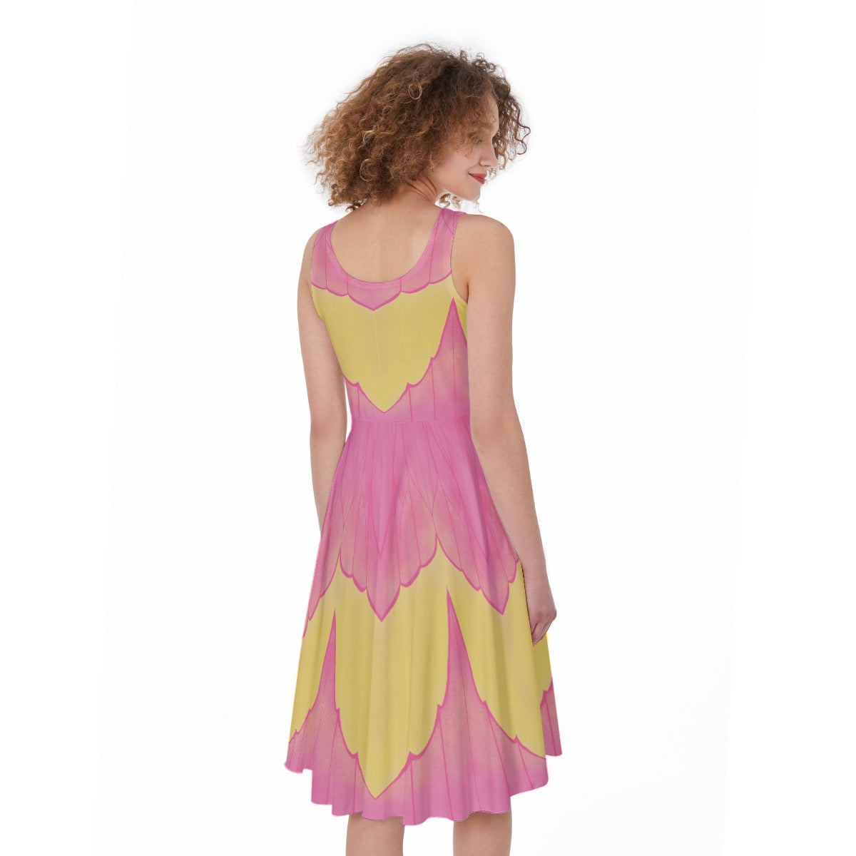 Rosy Maple Moth Sleeveless Skater Dress
