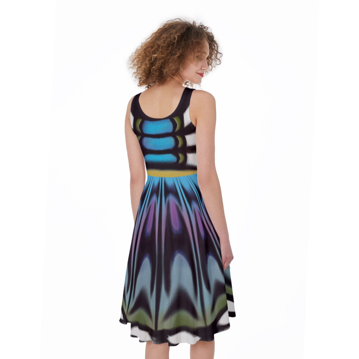 Clipper Butterfly Sleeveless Skater Dress
