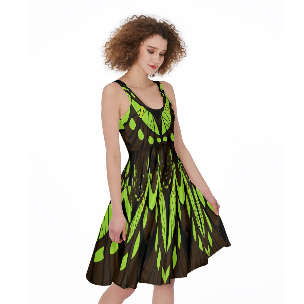 malachite butterfly dress