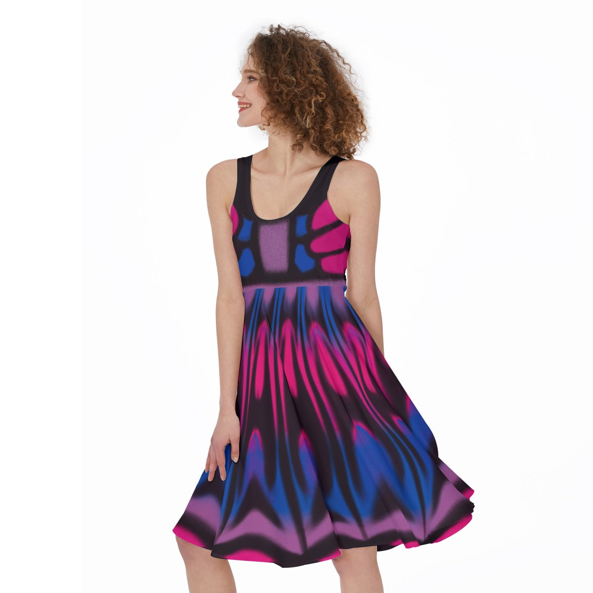 Bisexual Pride Dress- Skater dress