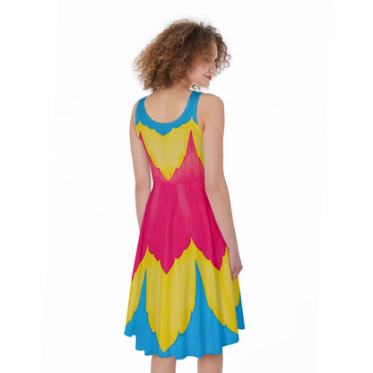 Pansexual pride dress- skater dress