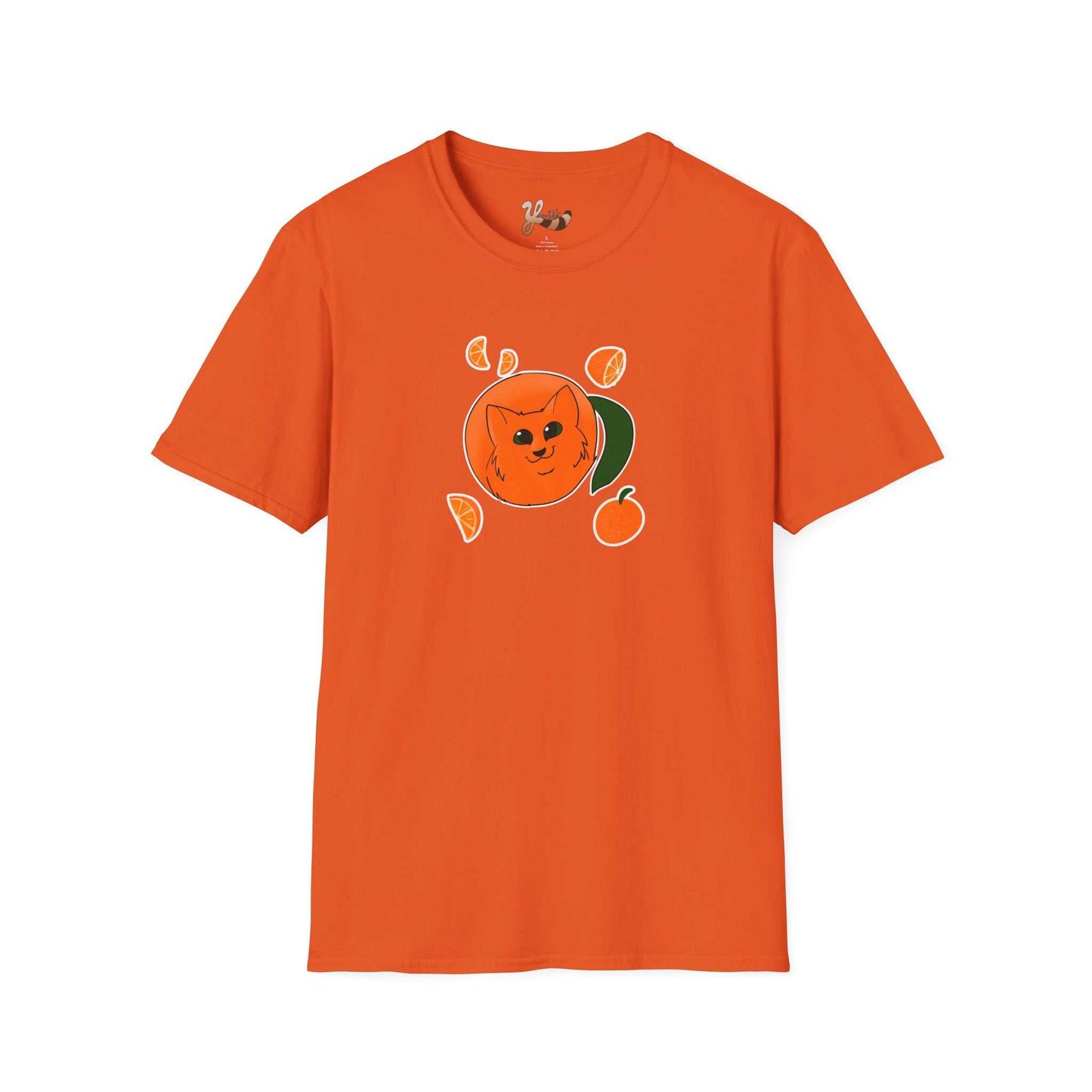 Orange Cat T-Shirt — orange