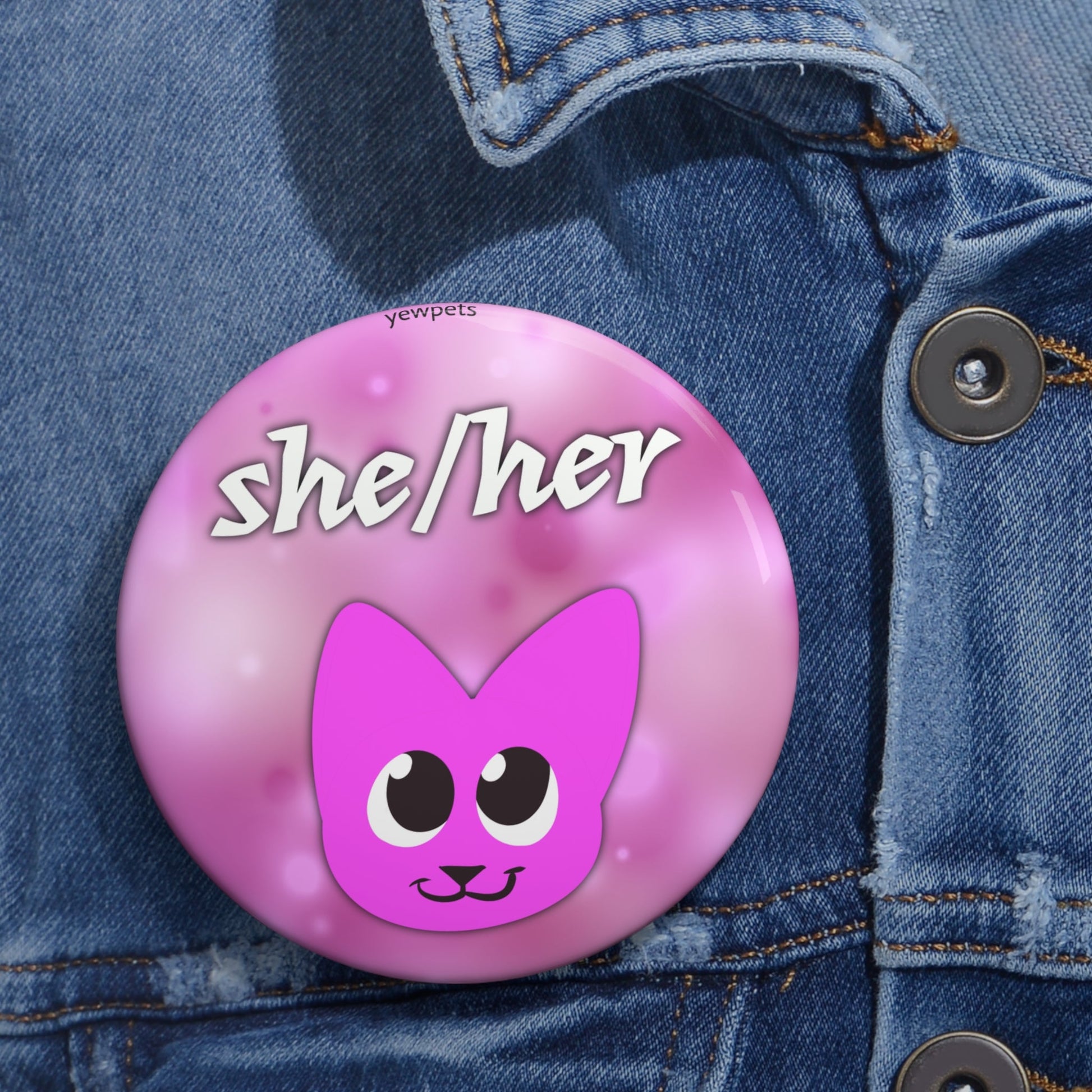 She/her Pronoun button