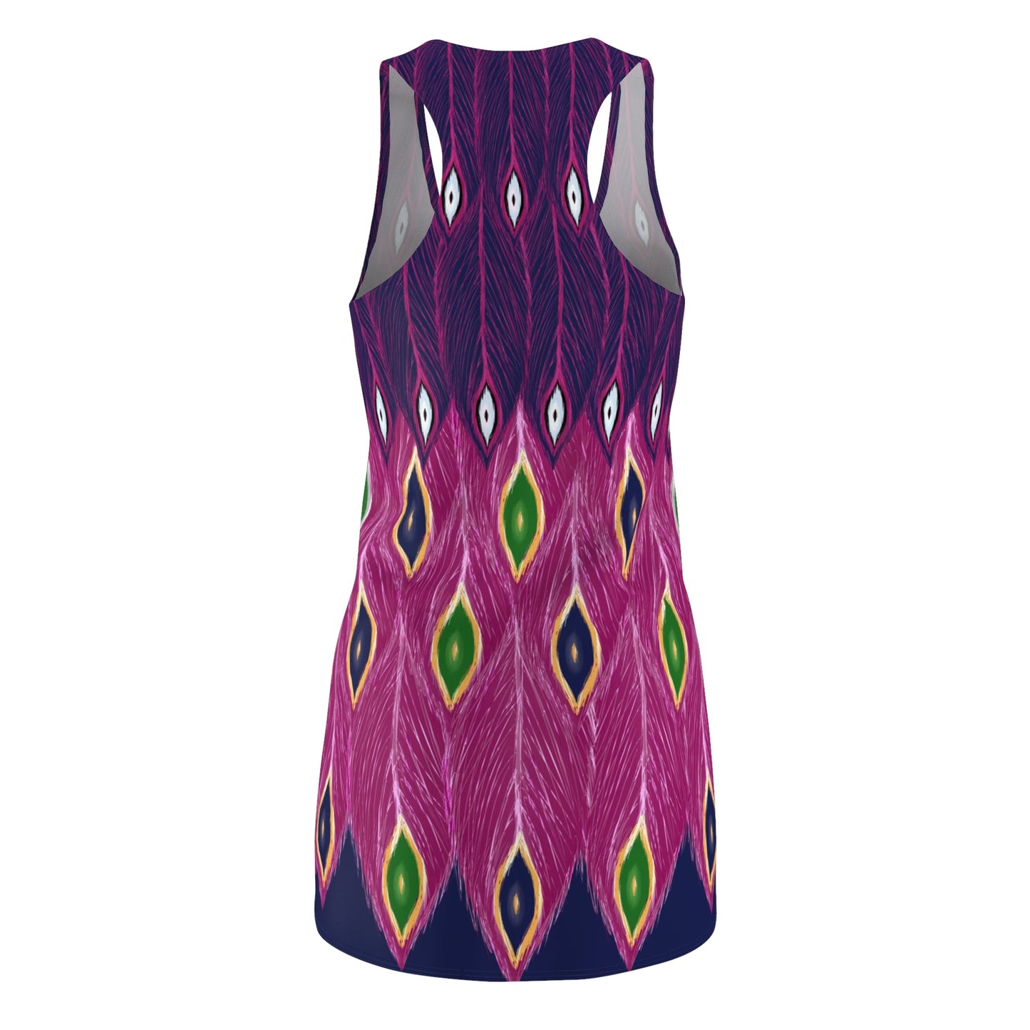 Magenta Peacock Dress
