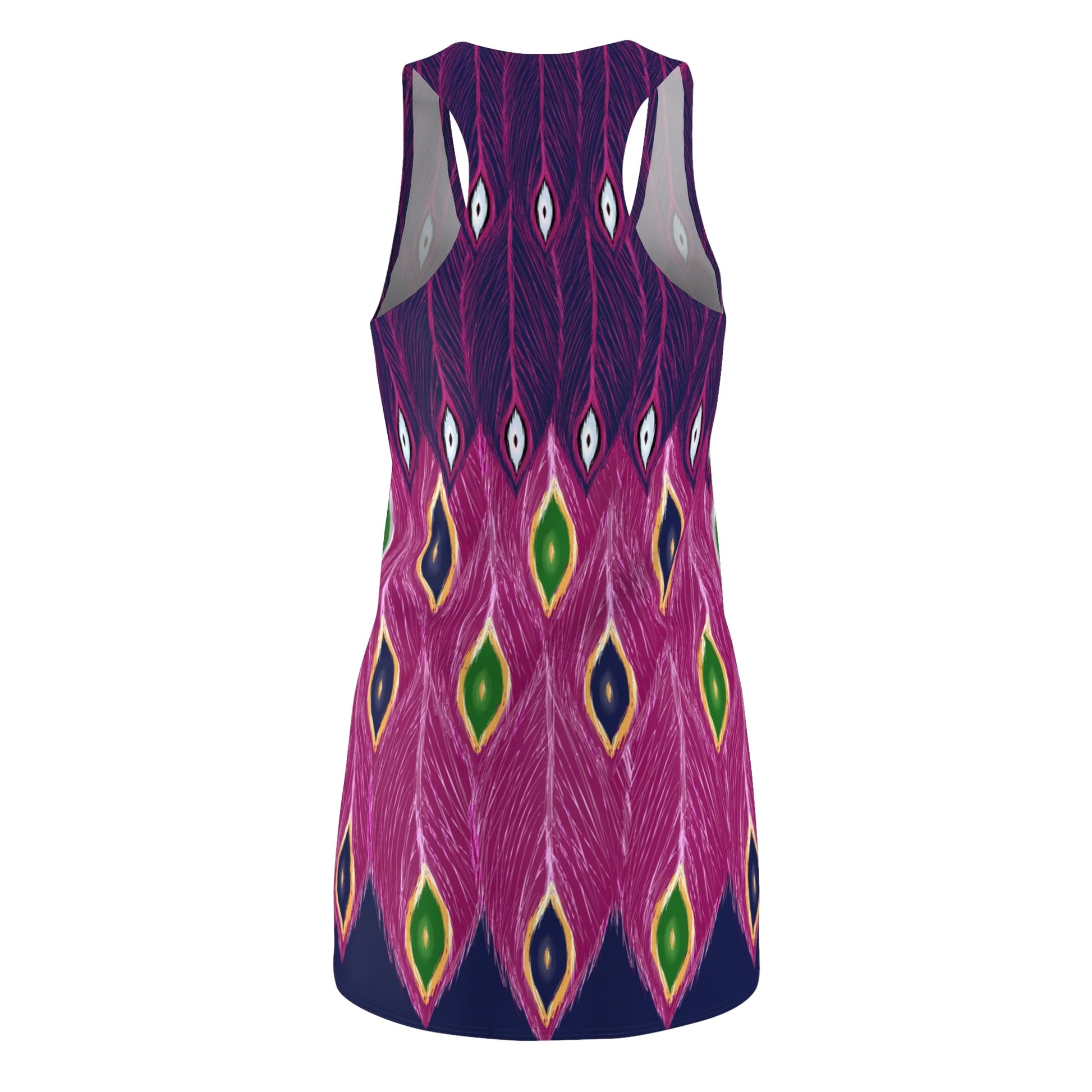 Magenta Peacock Dress