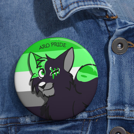 Aromantic Pride button