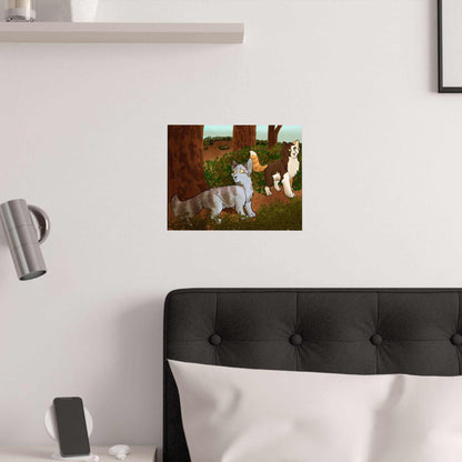 Forest Cats Poster