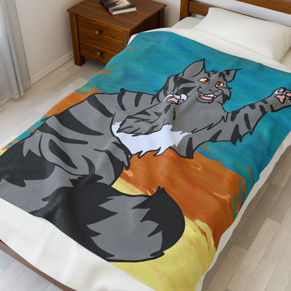 Custom Pet Portrait Throw Blanket