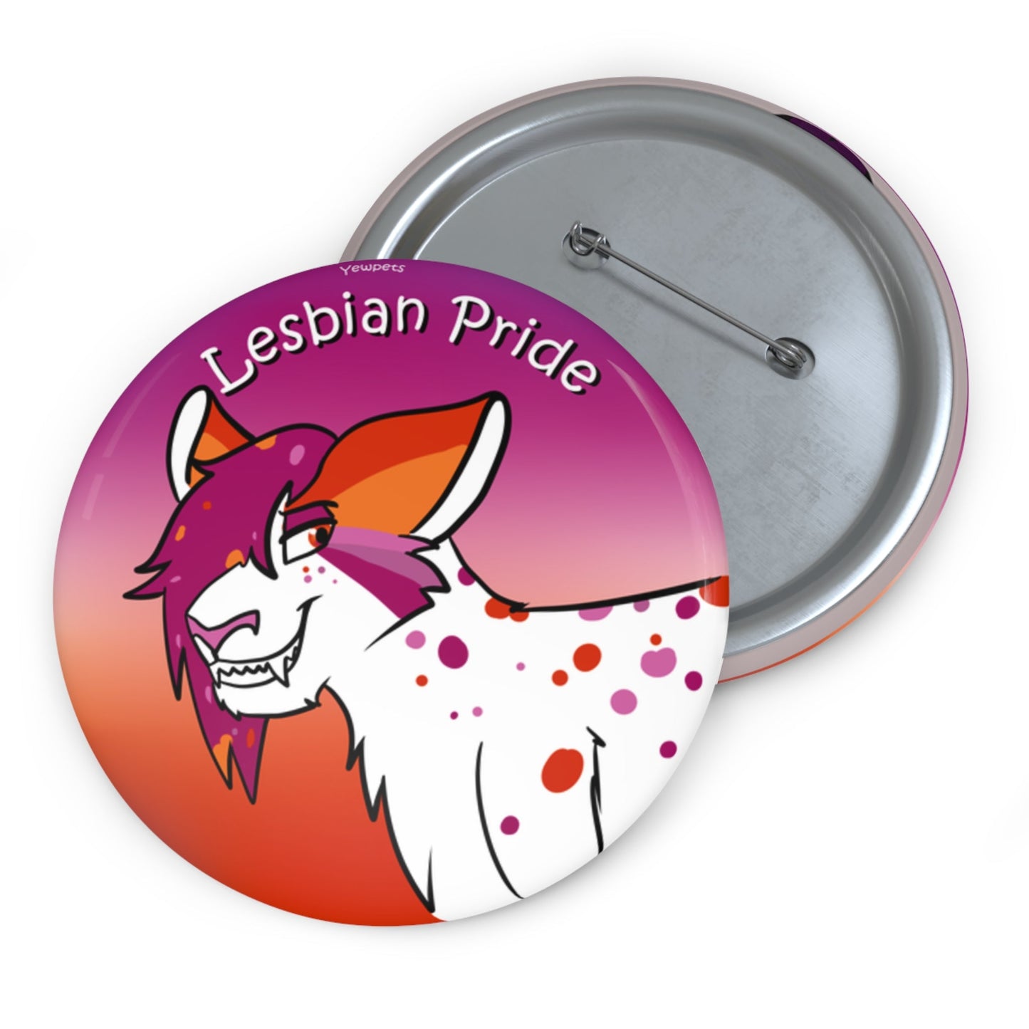 Lesbian Pride Pinback button