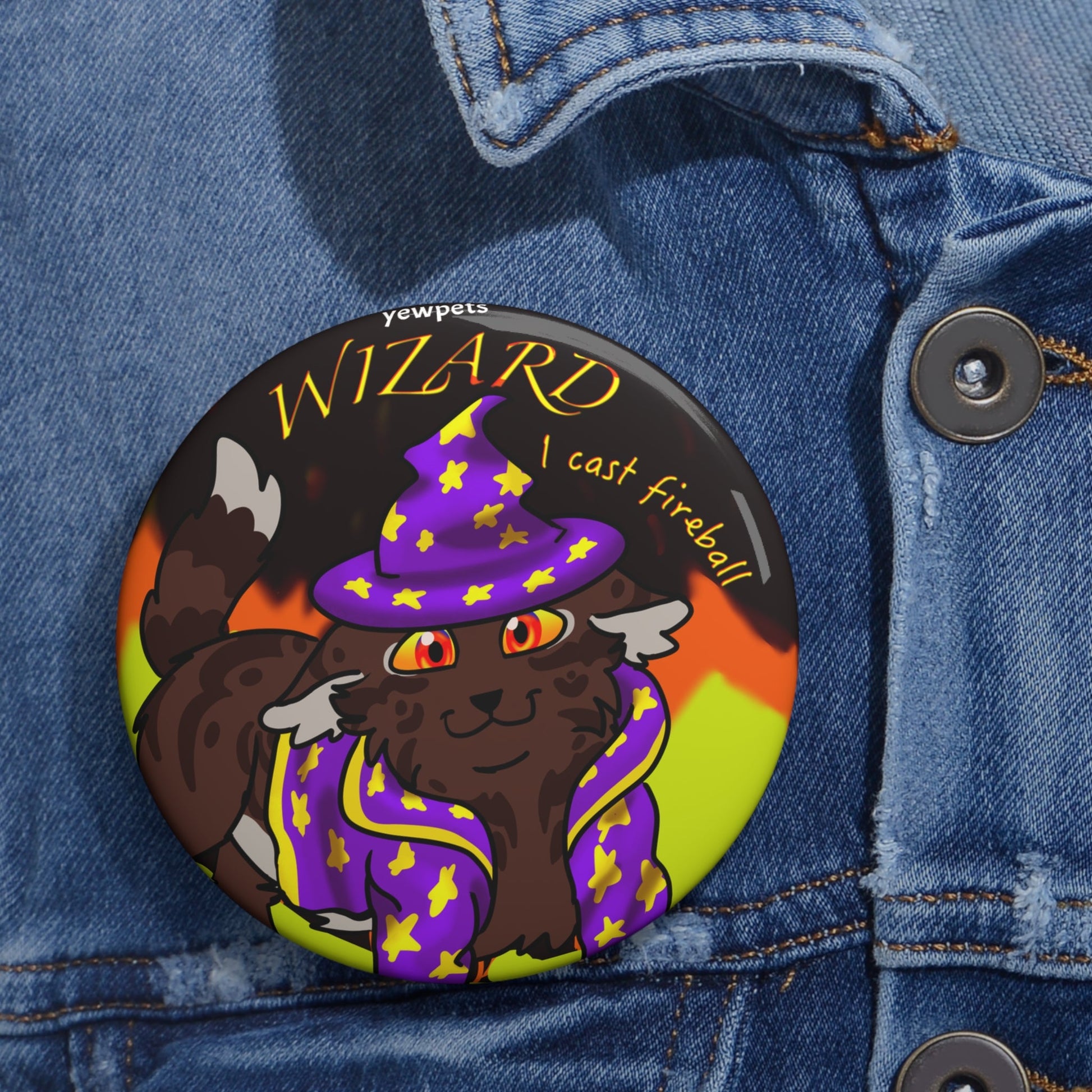 Cat Wizard DnD Button