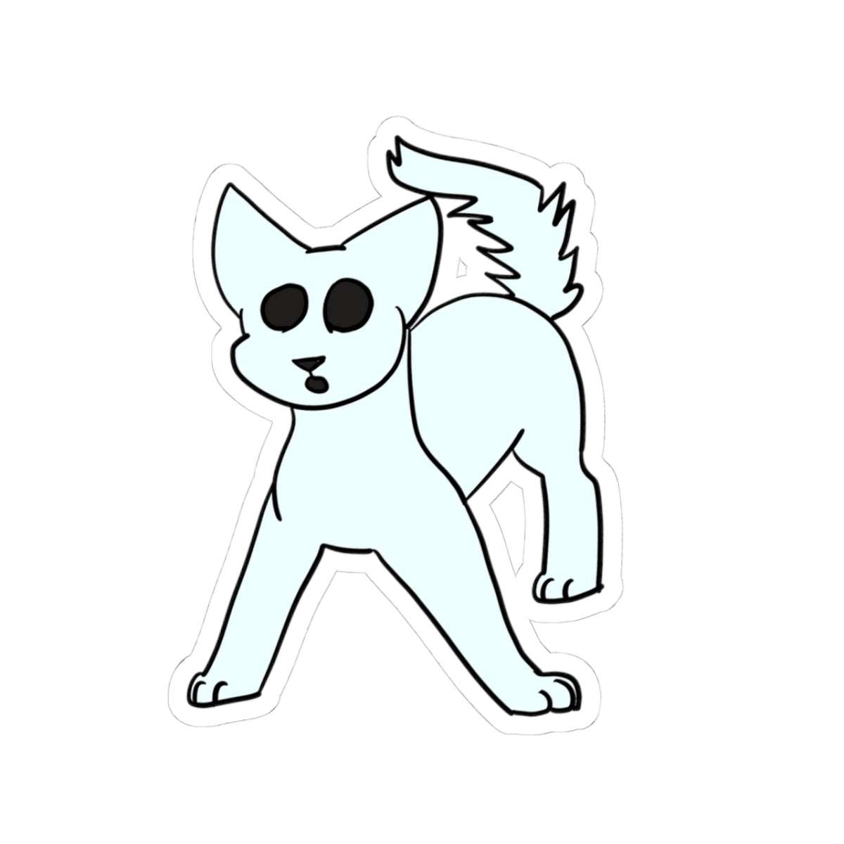 Ghost Cat Sticker