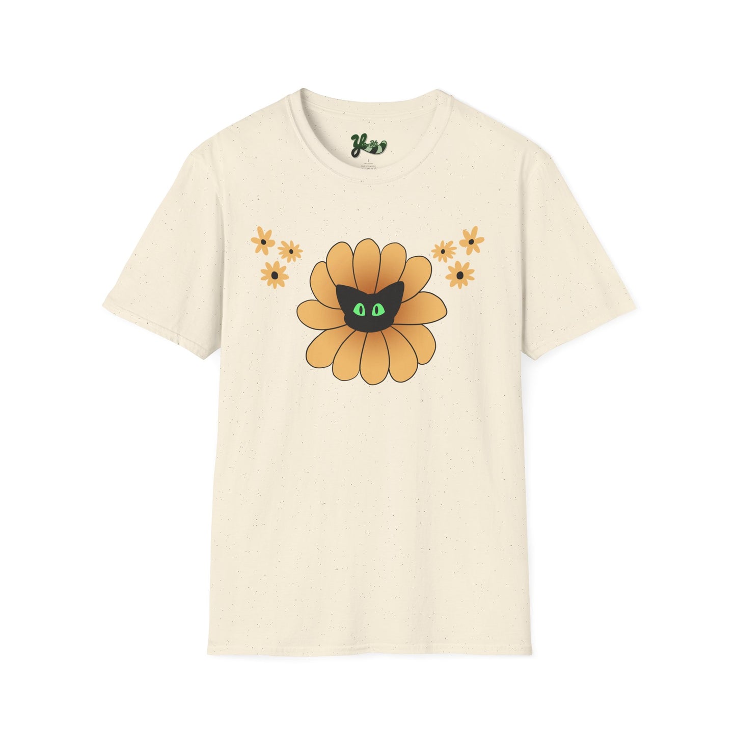 Black Cat Sunflower T-Shirt