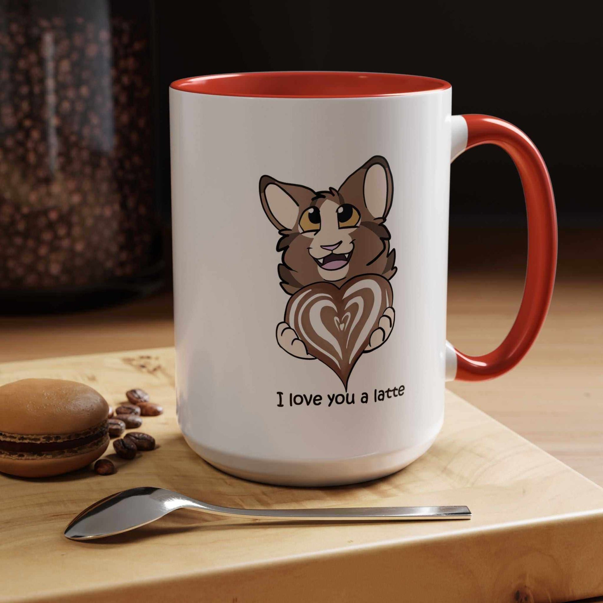 I Love You a Latte - Cute Cat Coffee Mug
