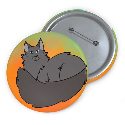 Grey Cat Button