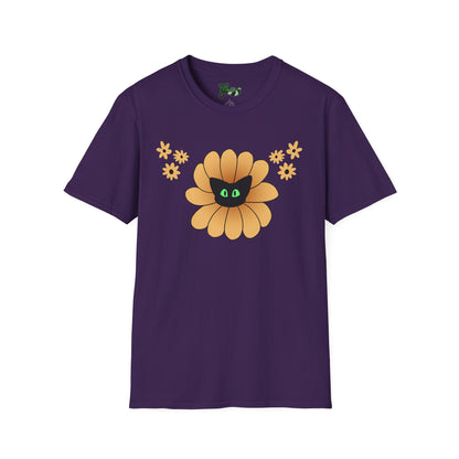 Black Cat Sunflower T-Shirt