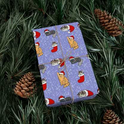 Cats in hats wrapping paper