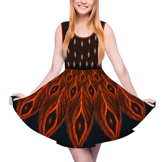 Dark phoenix dress- Skater Skirt