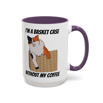 Funny Coffee Mug - Basket Case Cat