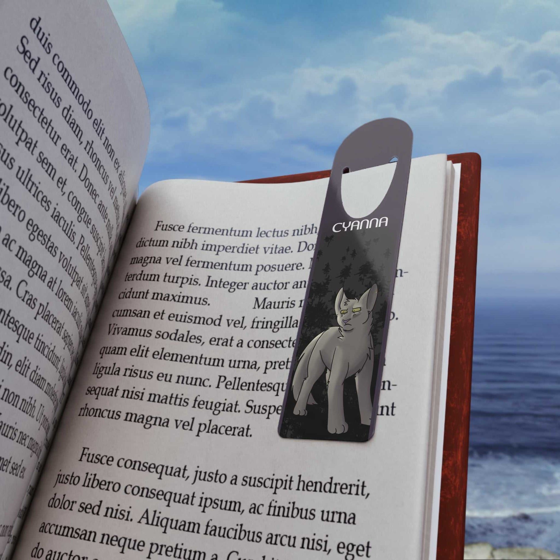 Cat Bookmark - Cyanna from The Blight of Avenir