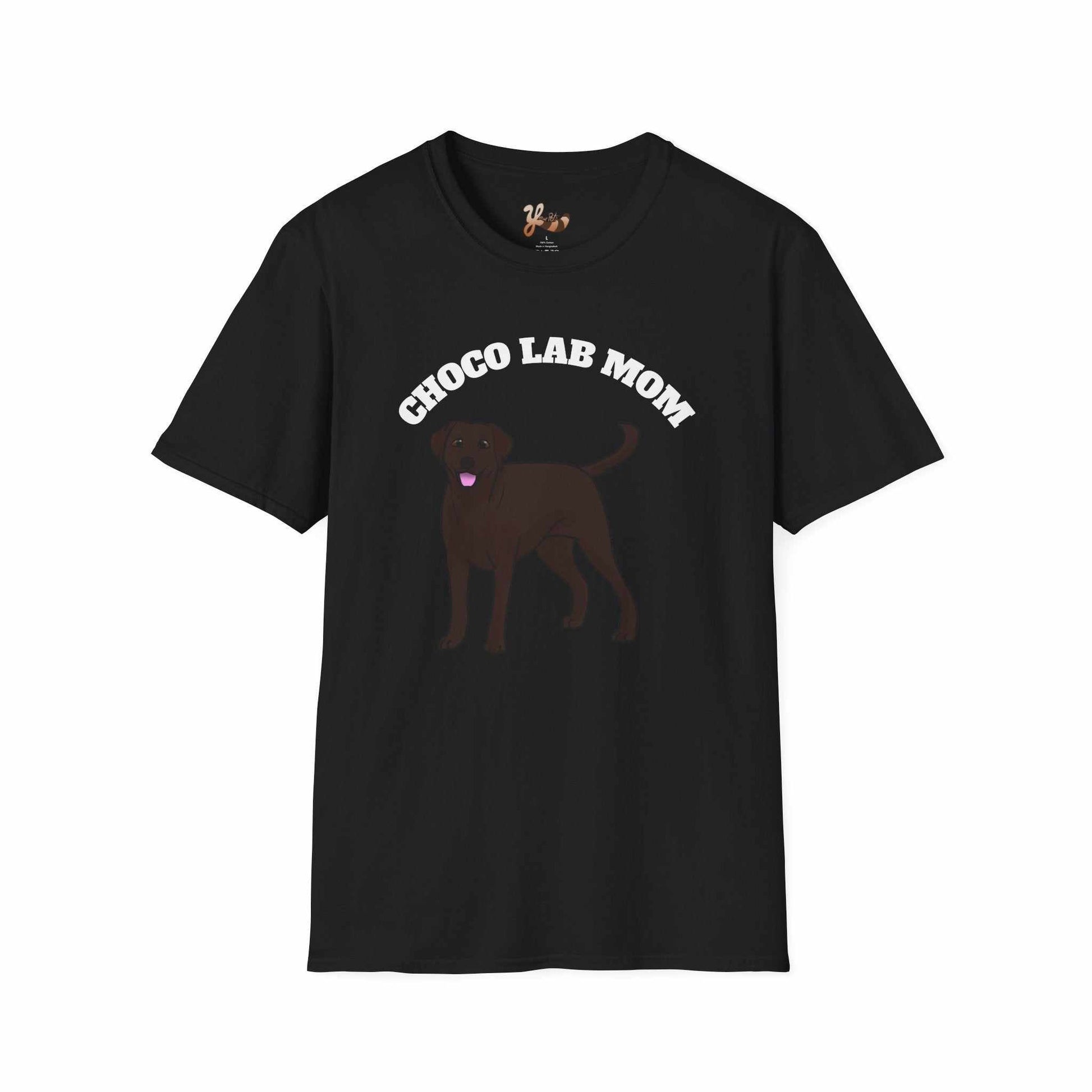 Chocolate Lab Dog Mom T-Shirt 
