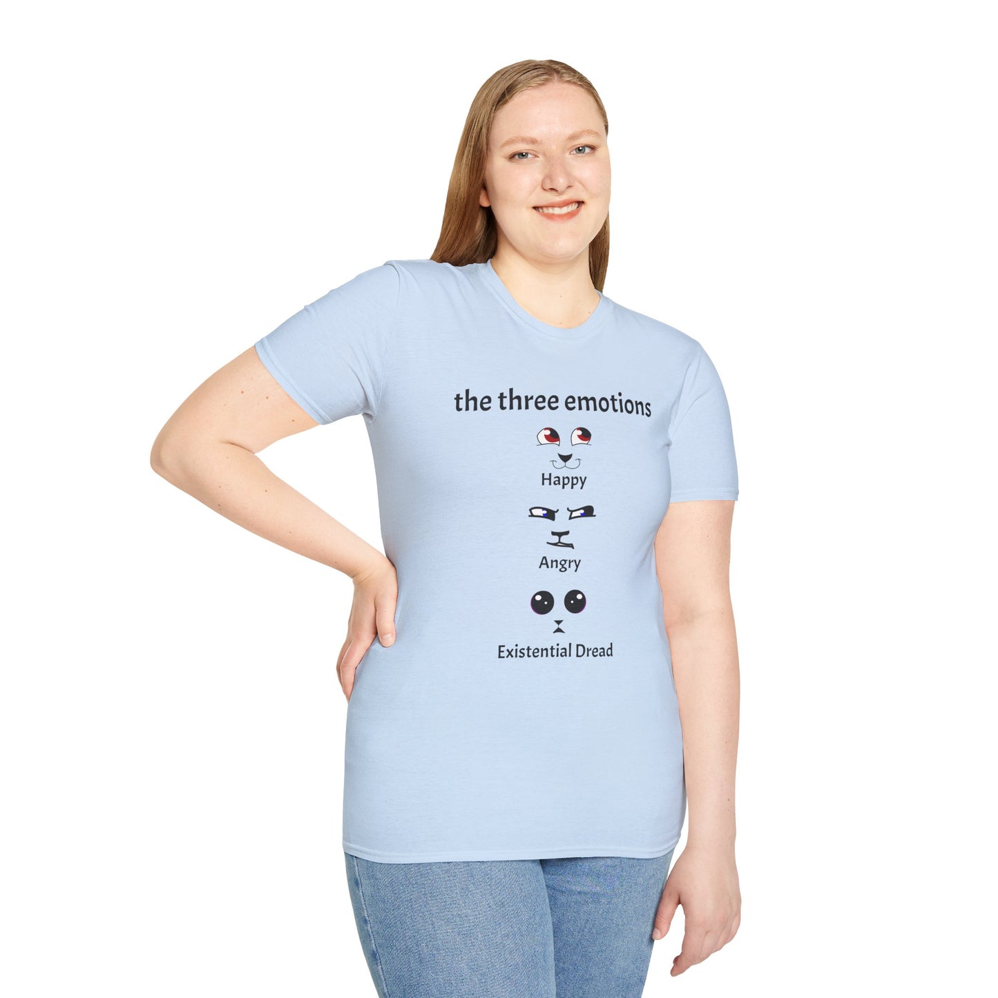 The Three Emotions Cat Tee Shirt