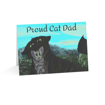 Happy Father's Day Card- Cat Dad Design