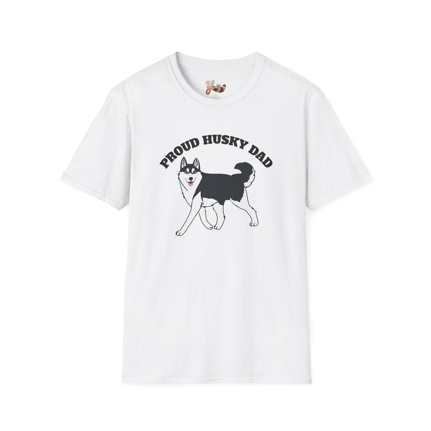 Proud Husky Dad T-shirt - Black