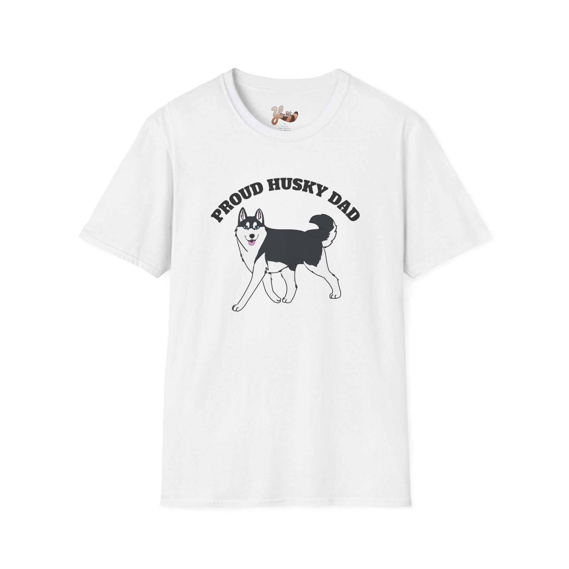 Proud Husky Dad T-shirt - Black