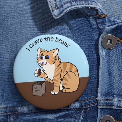 Toe Beans Cat Button
